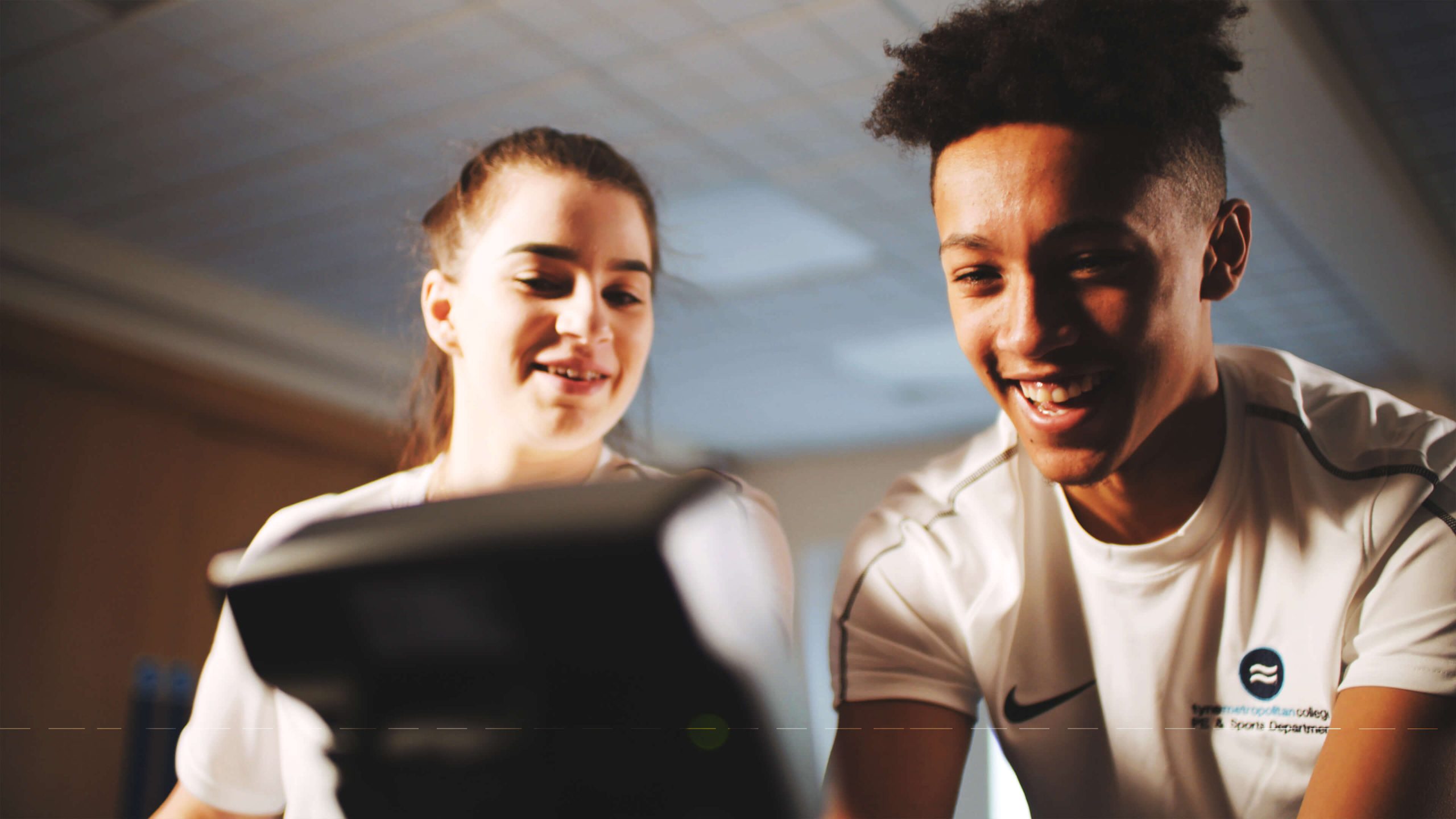 Students in a gym