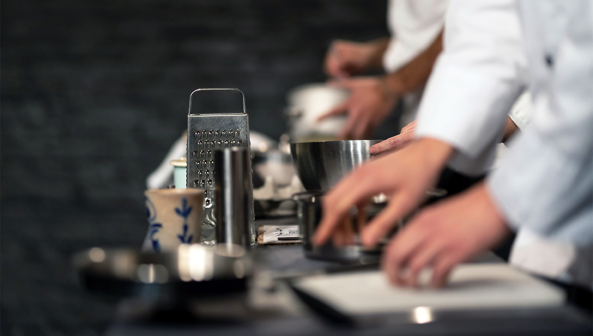 Chefs preparing food
