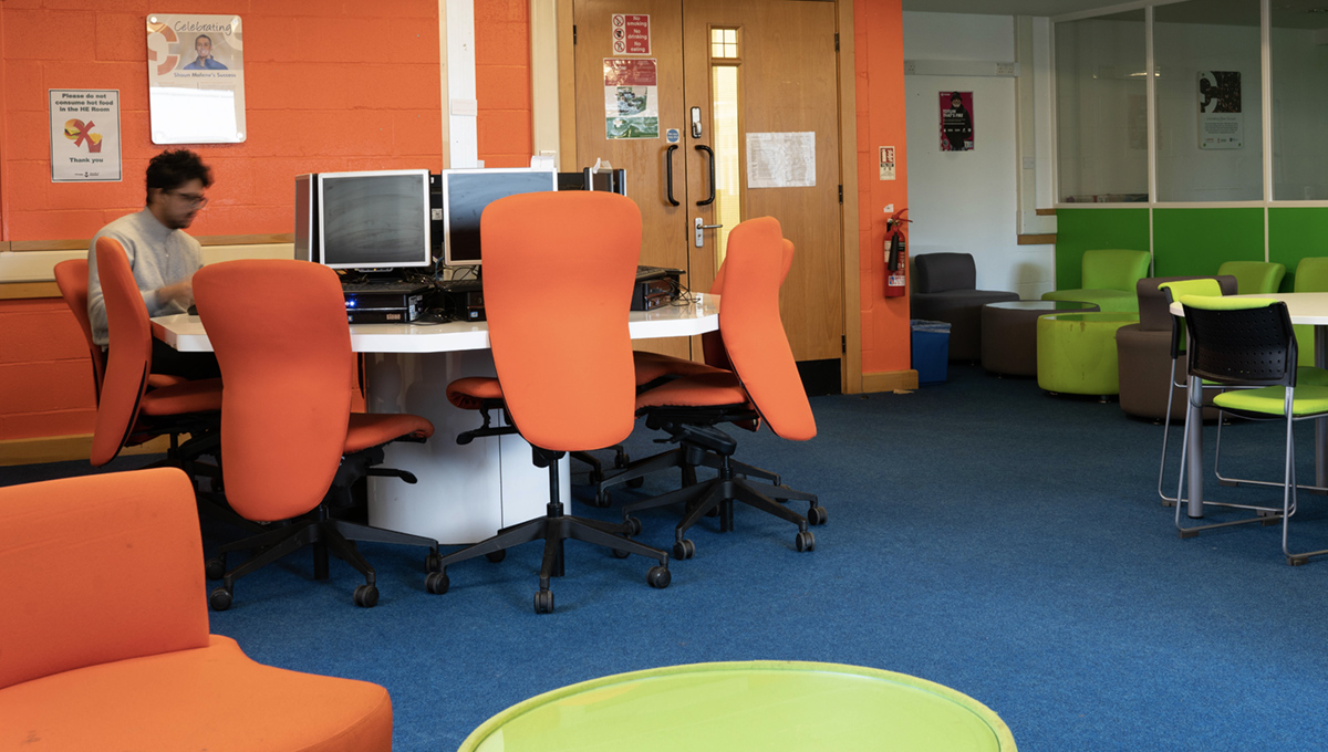 Desks and computers