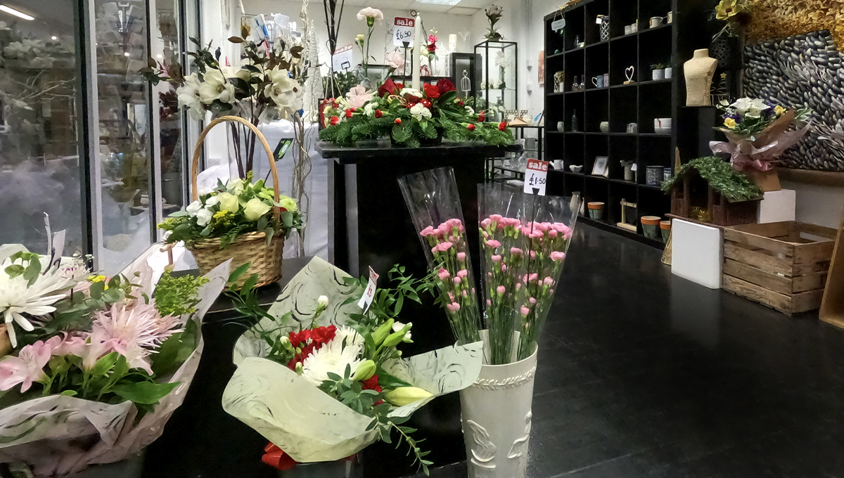 Shop filled with flowers