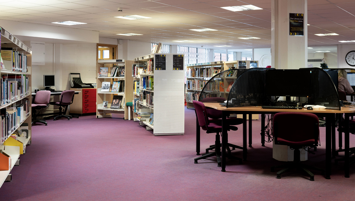 Inside of the library