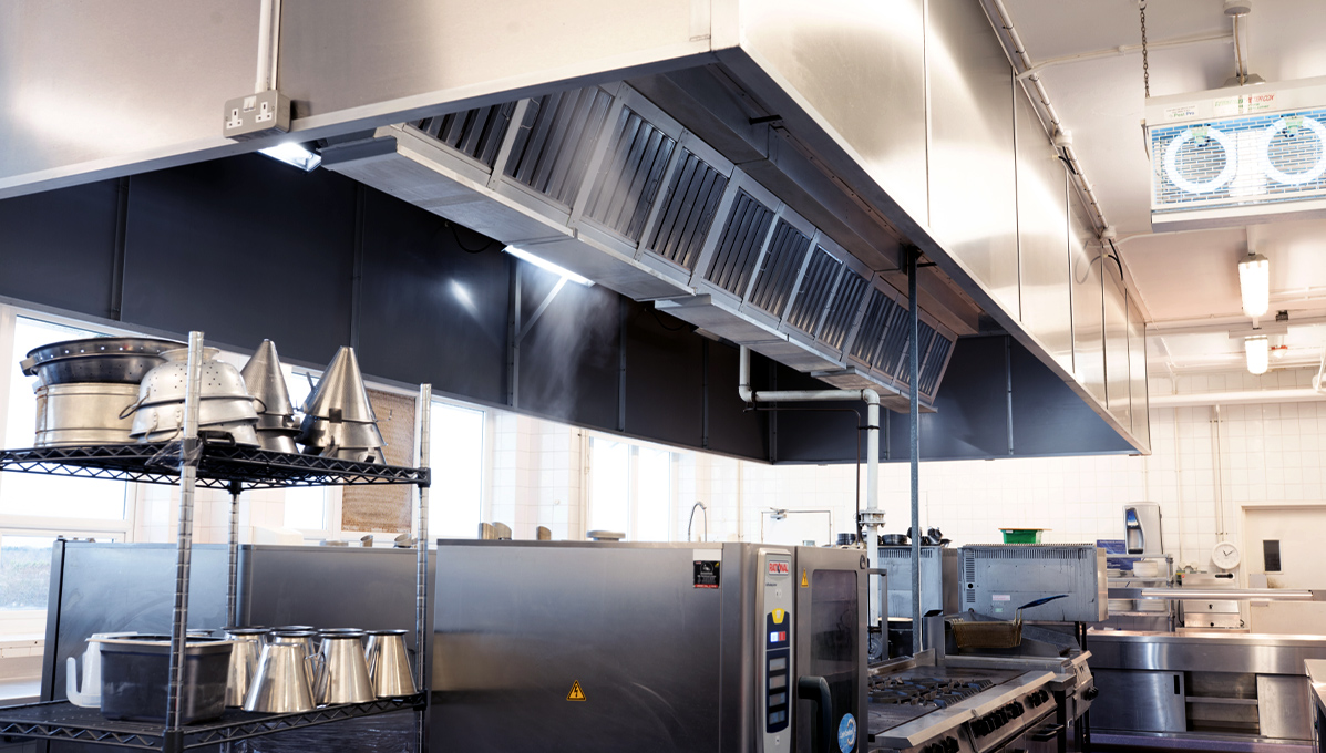 Inside the kitchen