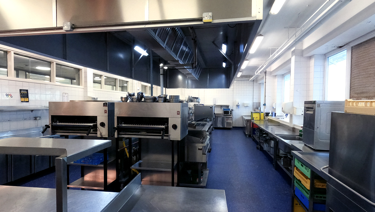 Inside the kitchen