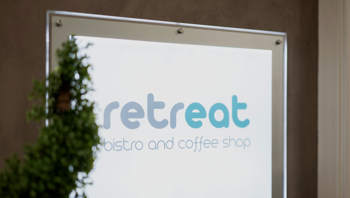 Retreat sign